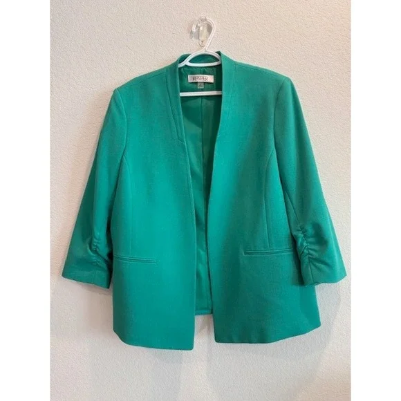 Kasper Dress Suit Set Green Career Work Office Interview Women's Size 14 - Picture 5 of 5